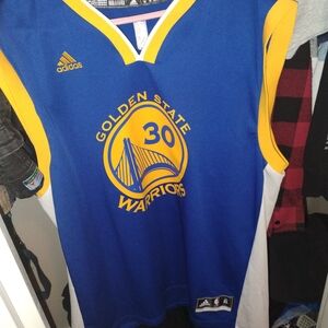 Golden State Warriors Blue and Yellow Jersey